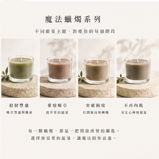 魔法蠟燭系列商品總覽
